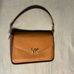 Michael Kors brown crossbody and shoulder purse
